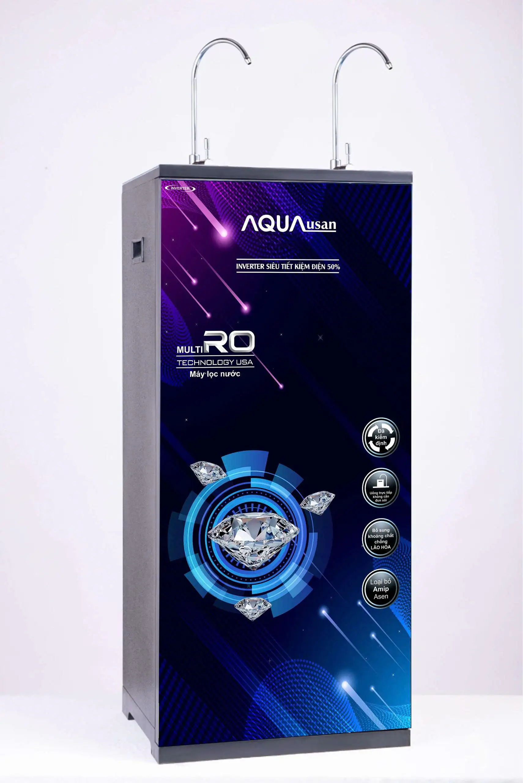 Máy Lọc Nước RO AQUA USAN Inverter 2 vòi